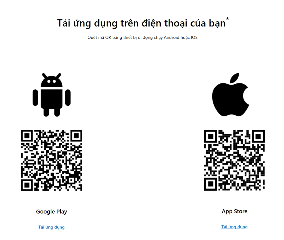 Tải ứng dụng Microsoft Authenticator