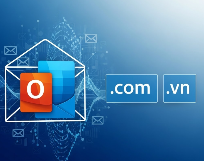 Tạo mail outlook đuôi com vn cho công ty