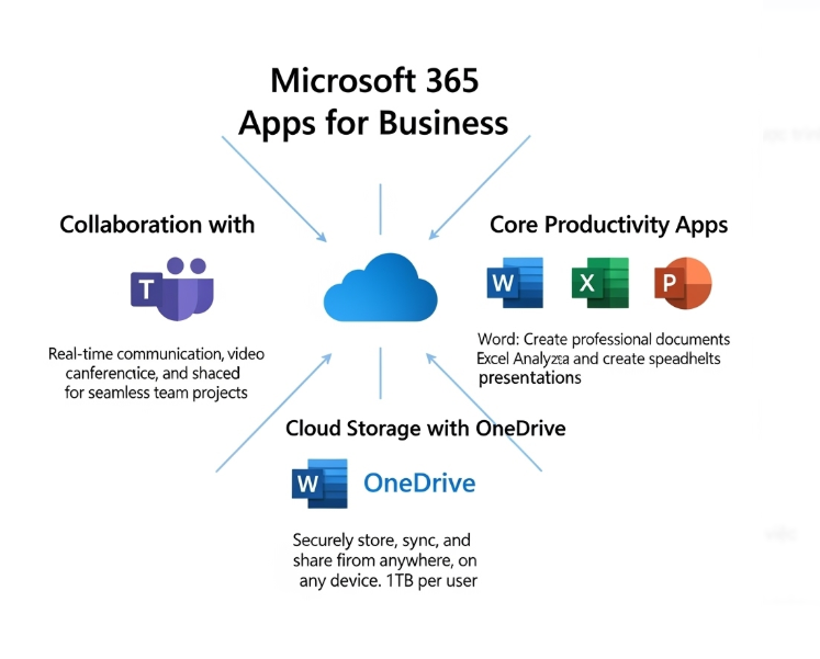 Tính năng nổi bật của Microsoft 365 Apps for Business